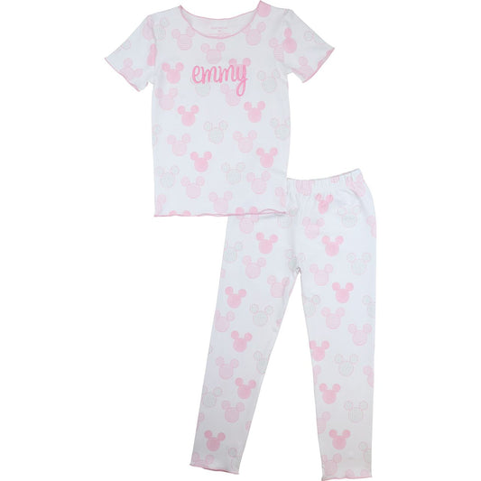 Pink  Mouse Ears Knit Pajamas