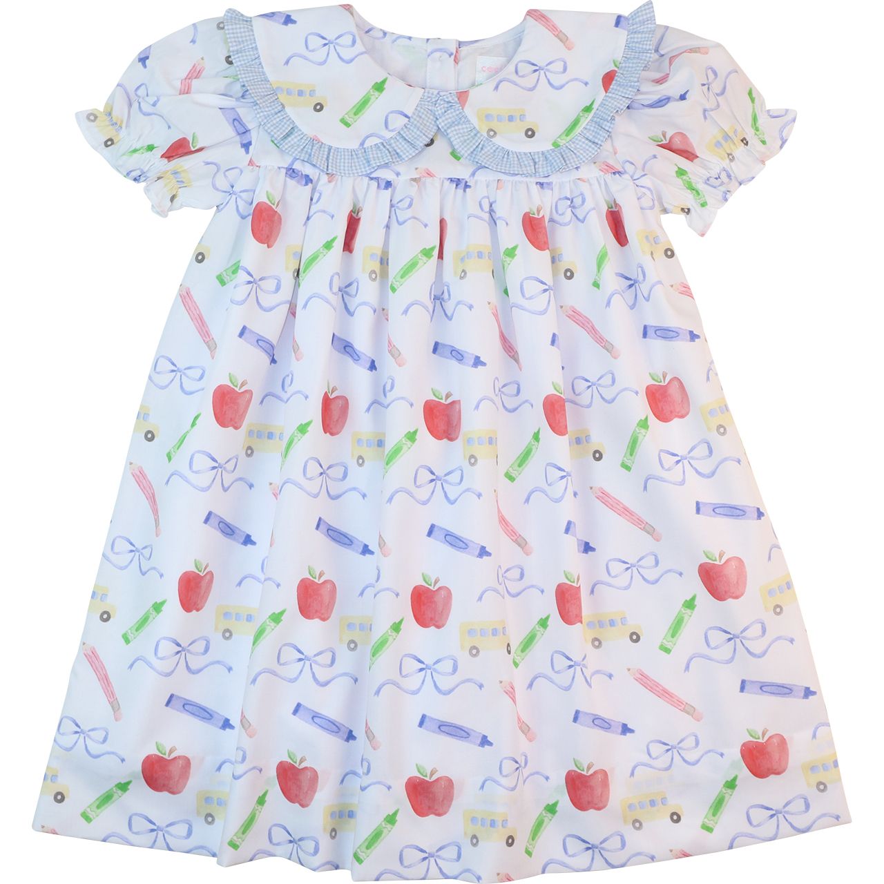 Blue And Red School Supplies Dress