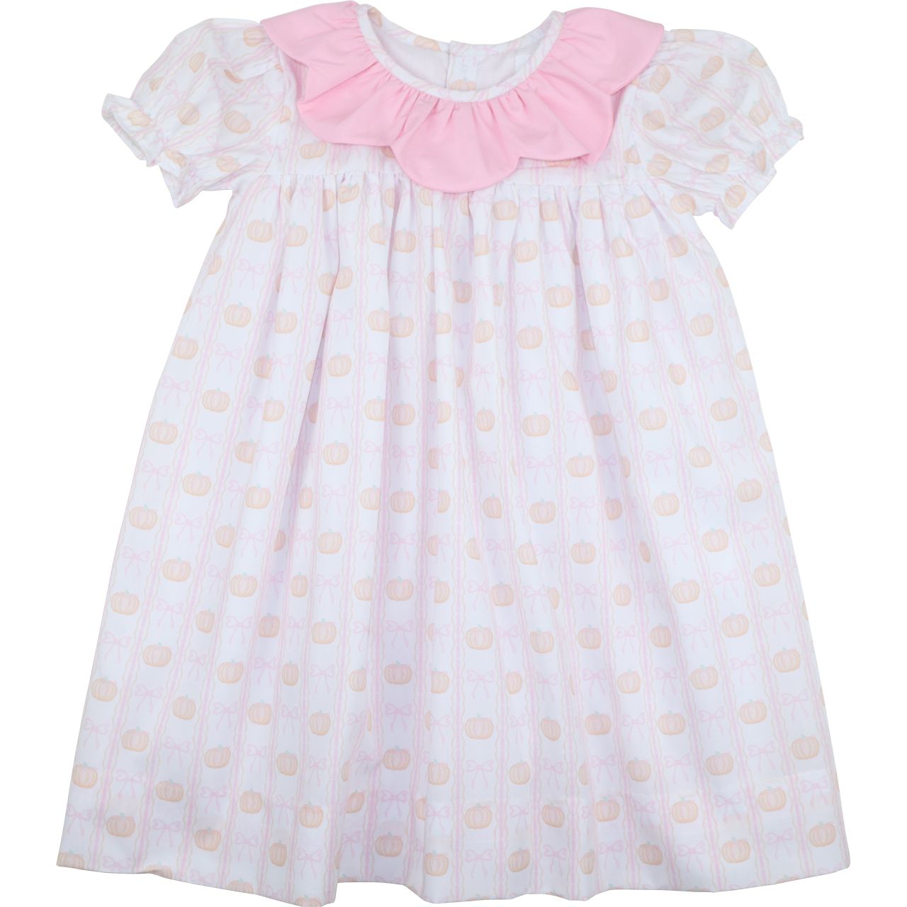 Pink Pumpkin And Bow Dress