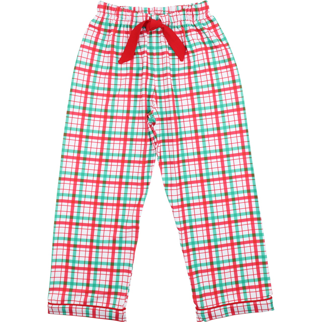 Red And Green Christmas Plaid Knit Pajama Pants Cecil Lou