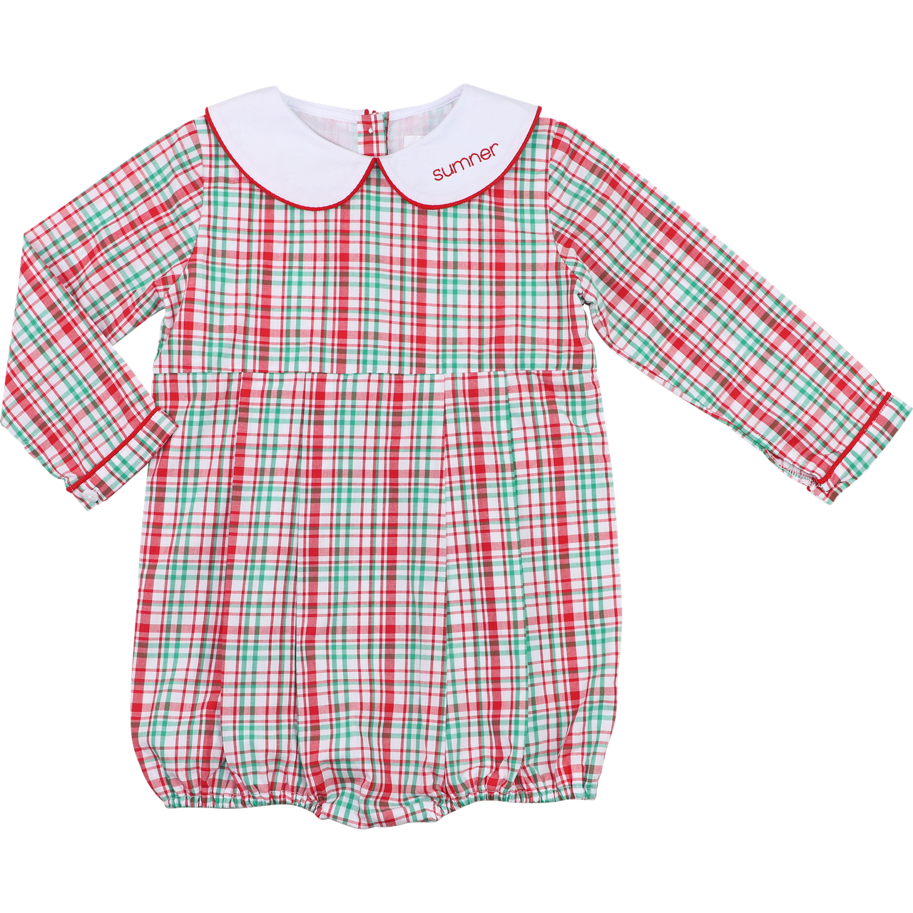 Green And Red Plaid Bubble