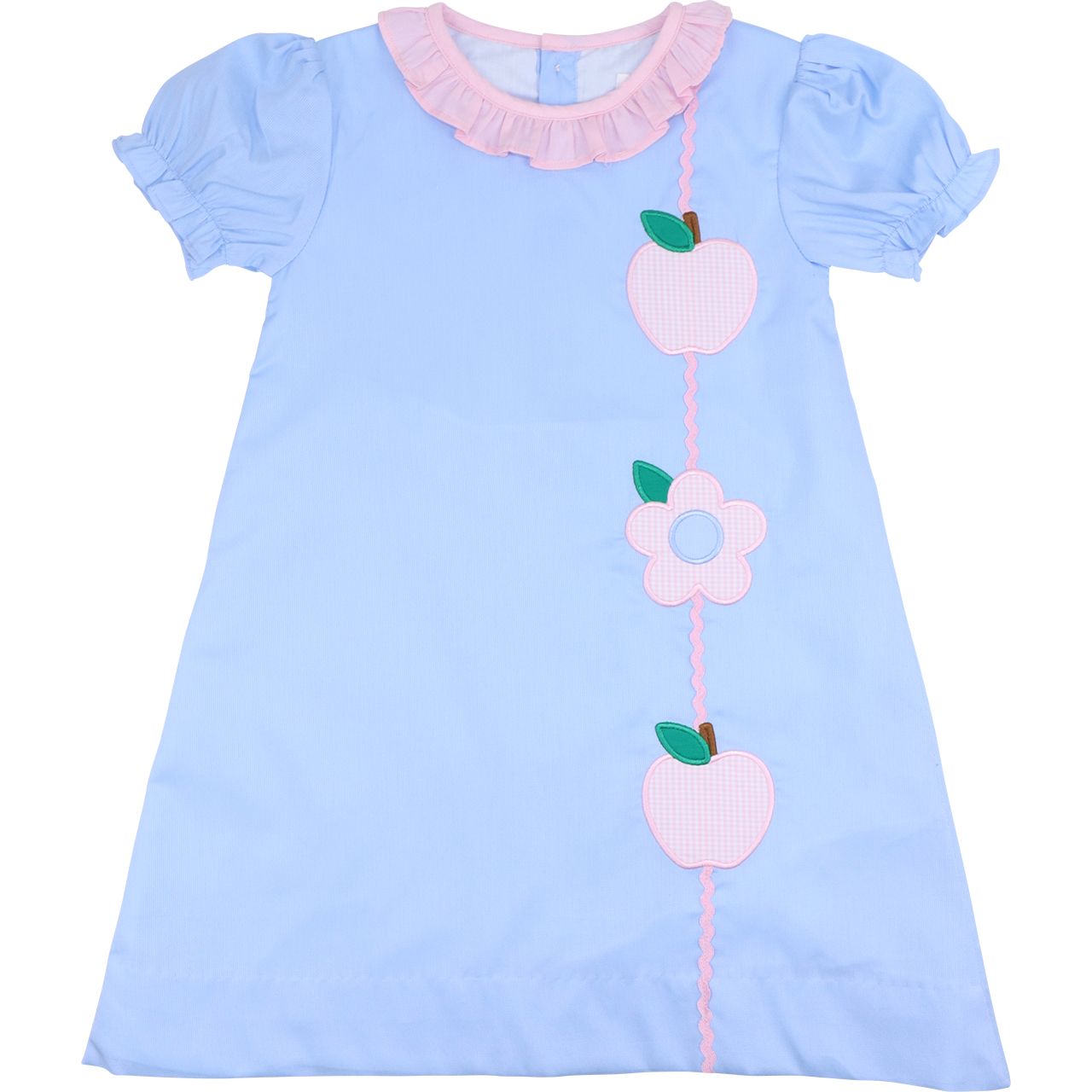 Applique Apple And Flower Dress