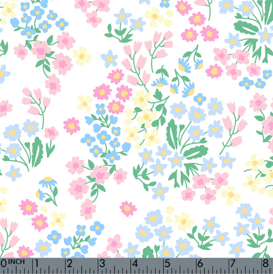 Knit Floral Eyelet Bubble