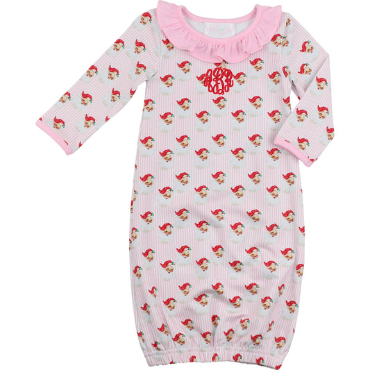 Baby gown with Santa faces