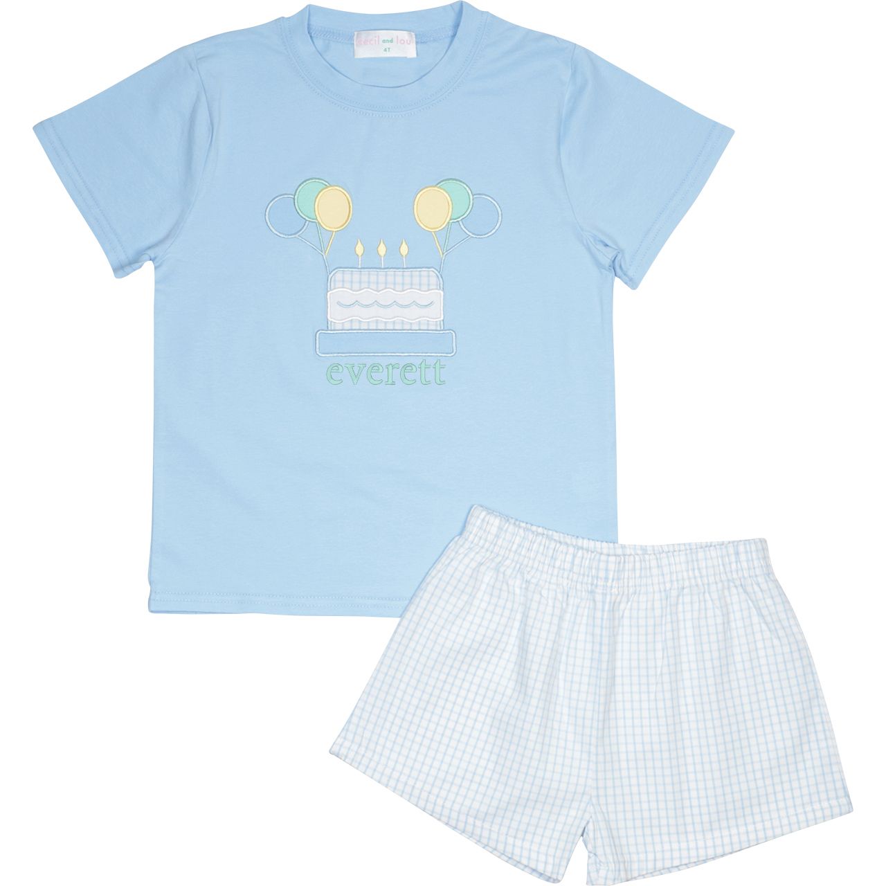 Birthday Cake And Balloons Short Set