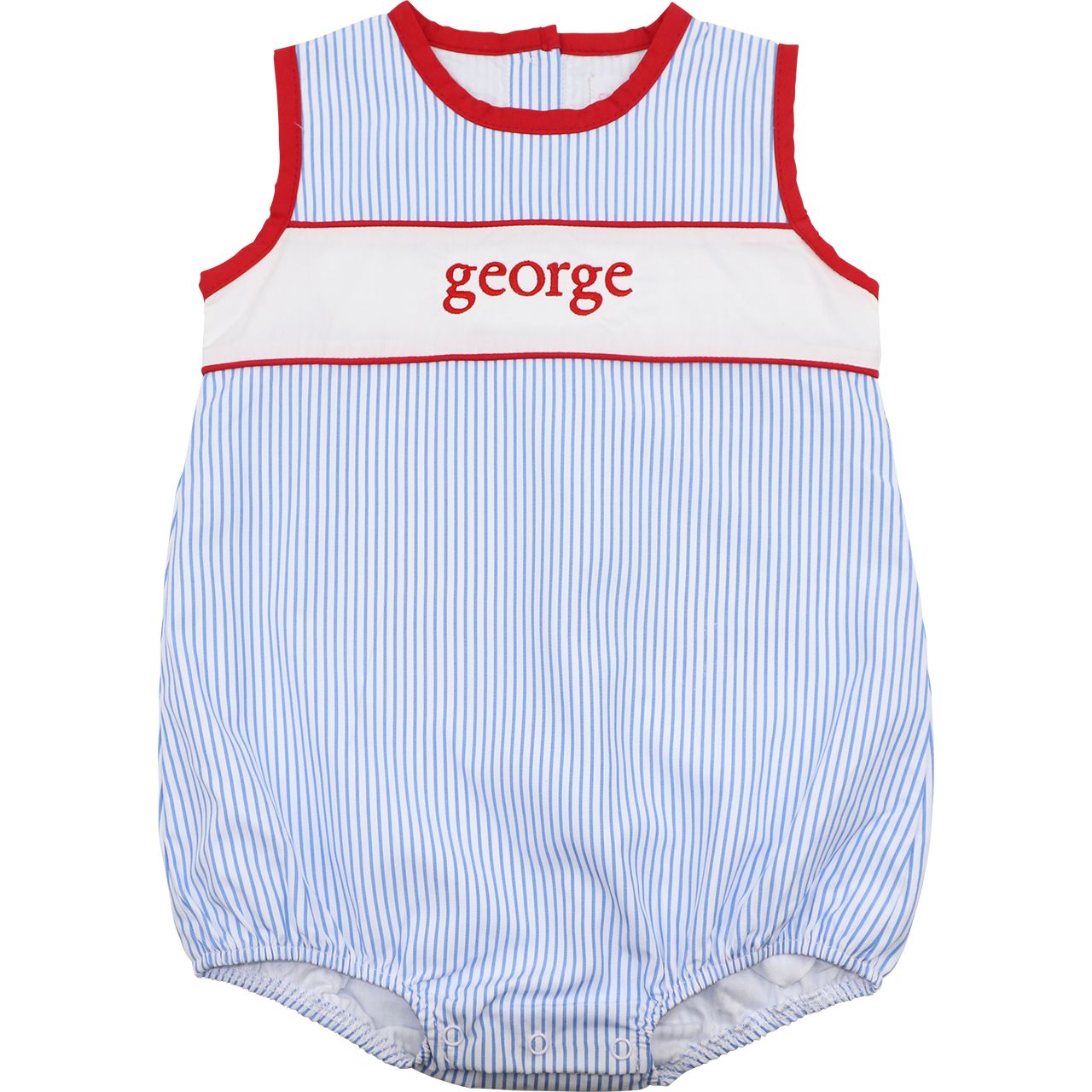 Blue And Red Striped Insert Bubble