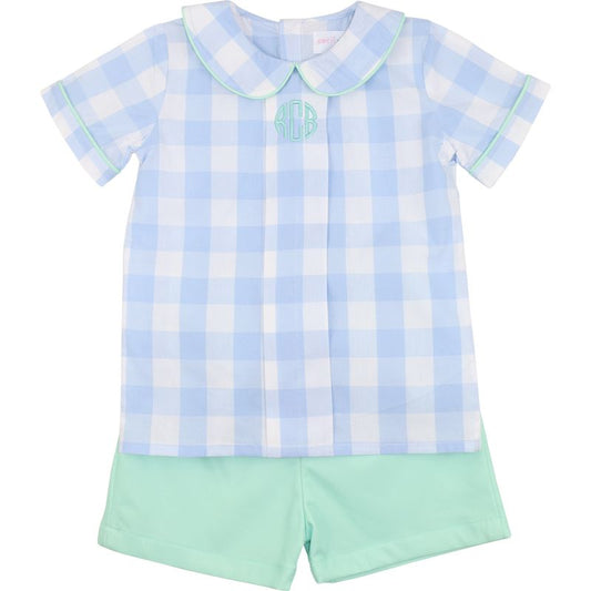 Blue Buffalo Check Short Set
