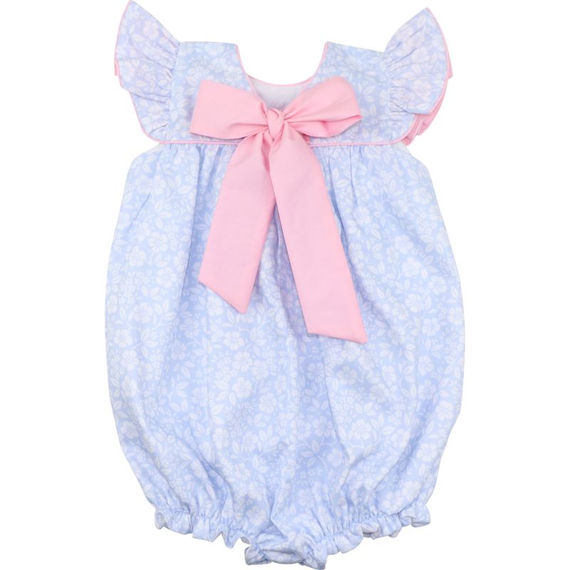 Blue Floral Bow Bubble