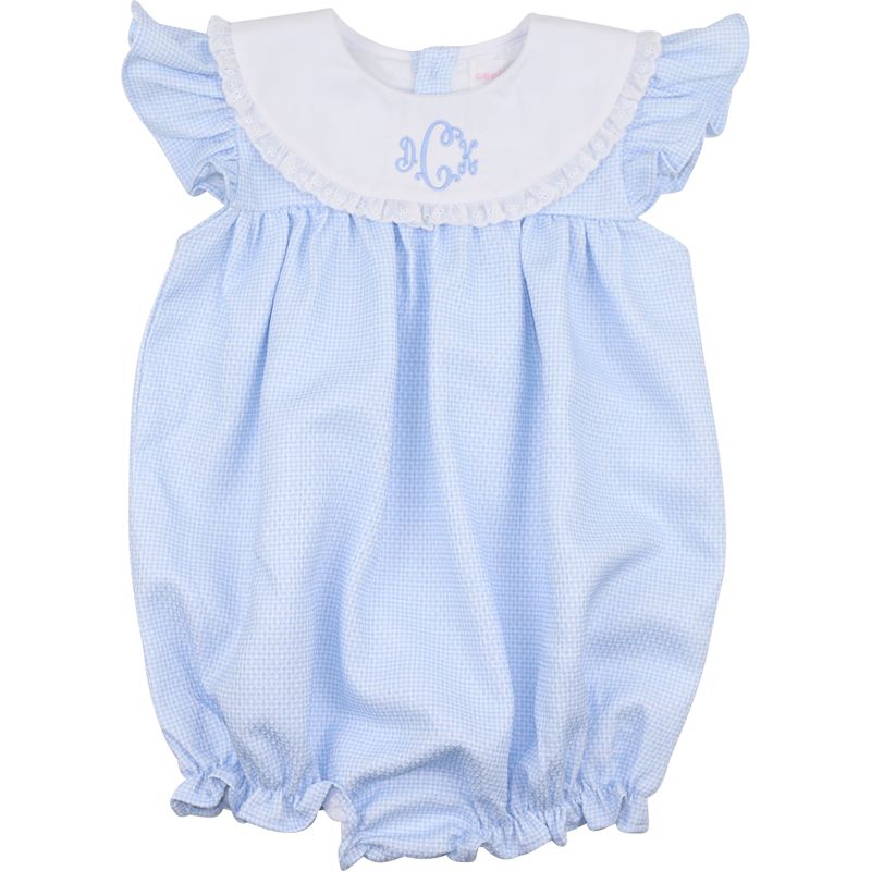 Blue Honeycomb Eyelet Bubble