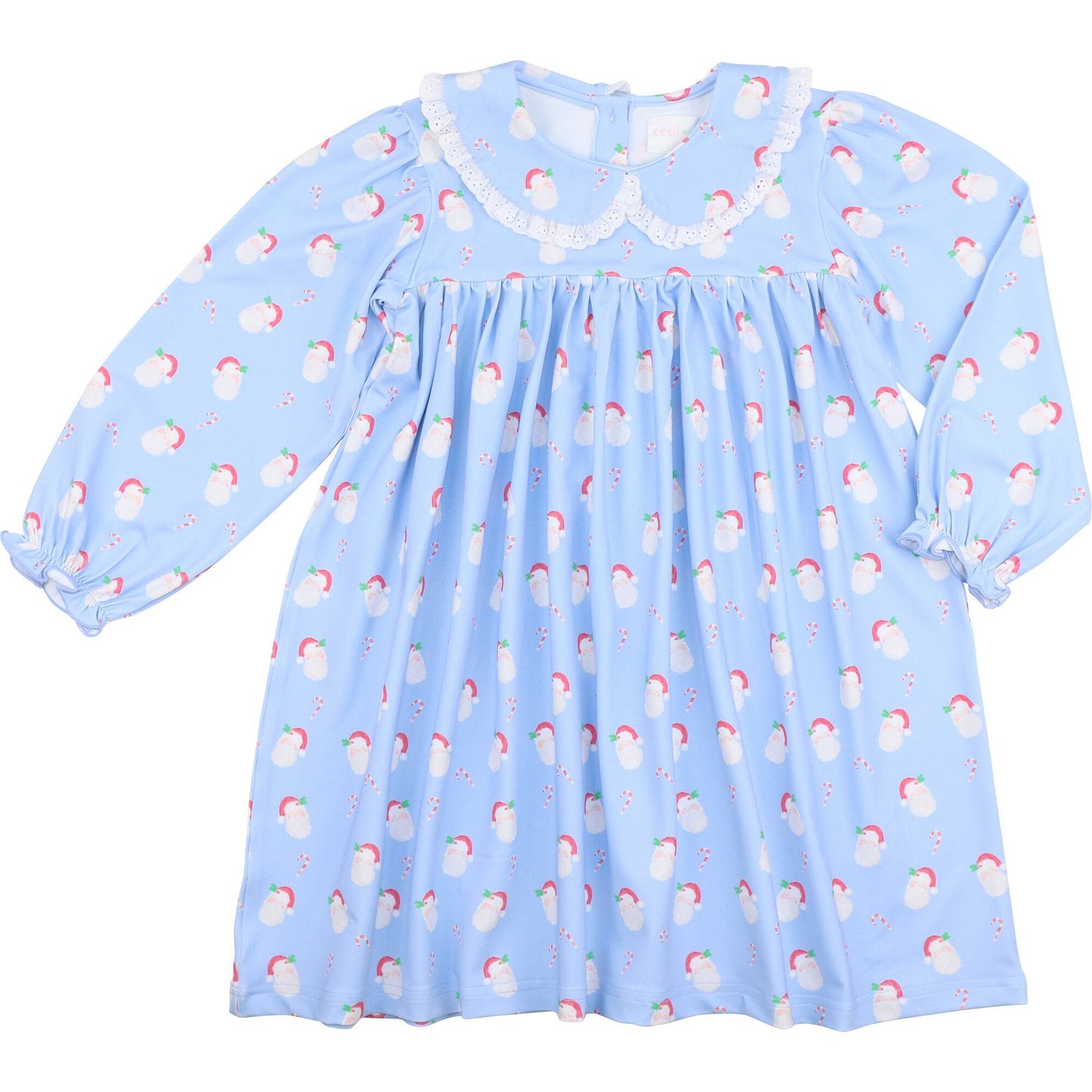 Blue Knit Santa Dress