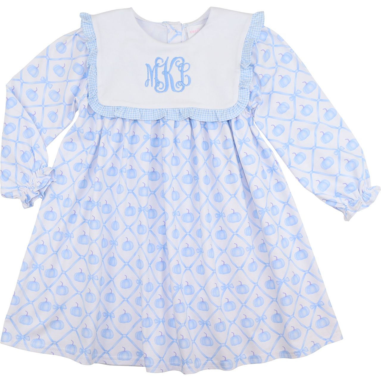 Blue Pumpkin Print Knit Dress