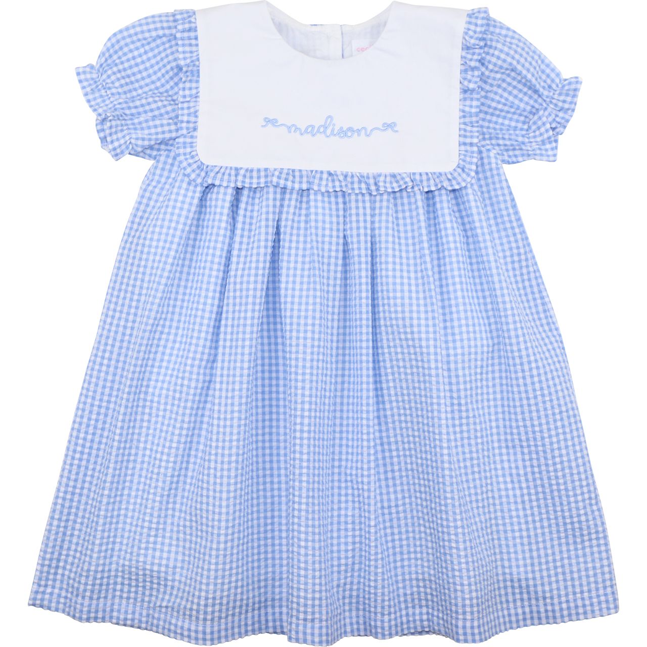Blue Seersucker Dress