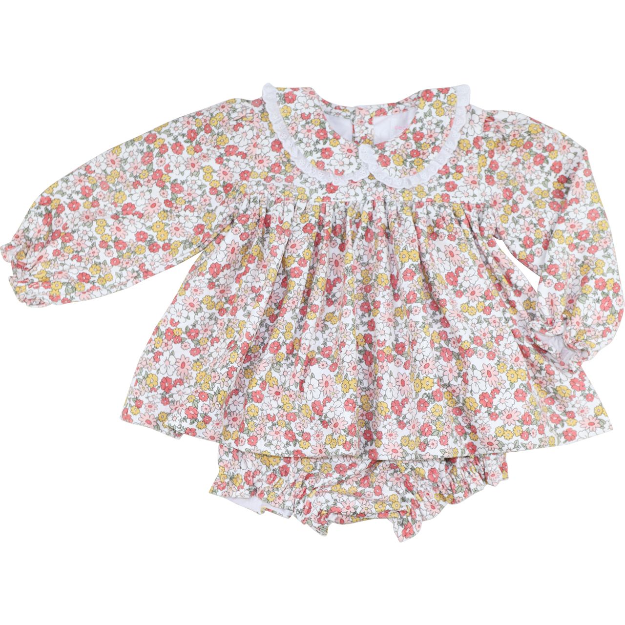 Fall Floral Corduroy Diaper Set