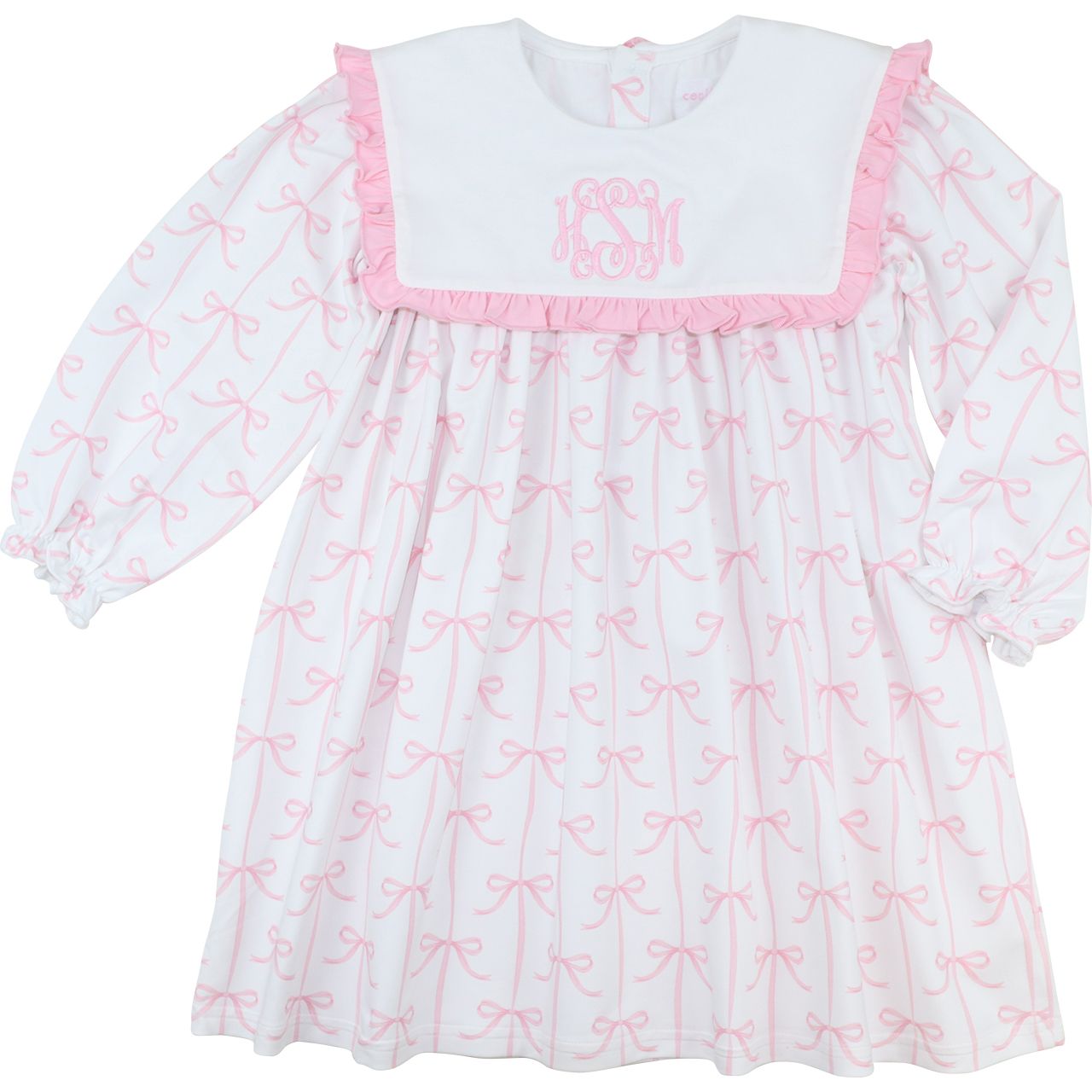 Pink Bow Knit Dress