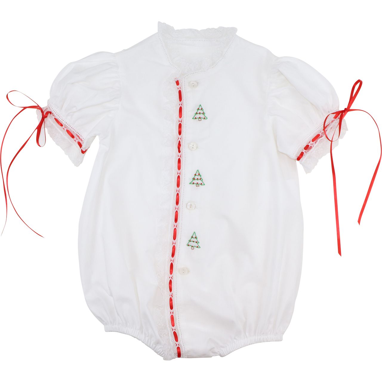 Embroidered Christmas Tree Heirloom Bubble