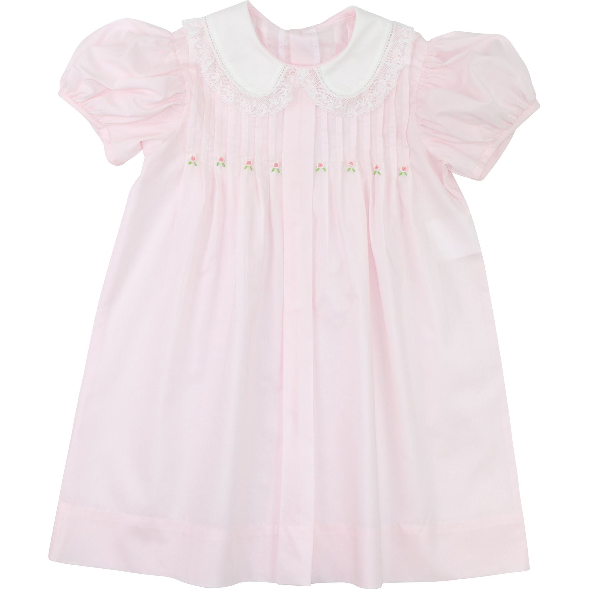 Embroidered Pleated Heirloom Dress - Cecil & Lou