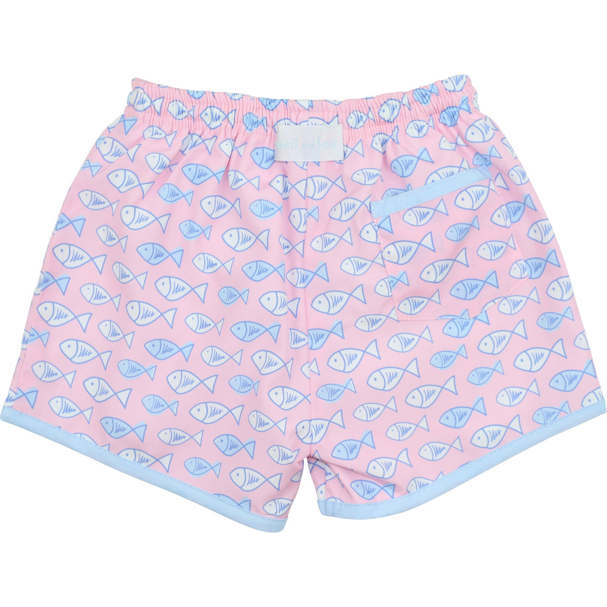 Fish Print Swim Trunks