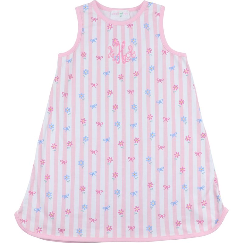 Floral And Bow Knit Play Dress Size 12