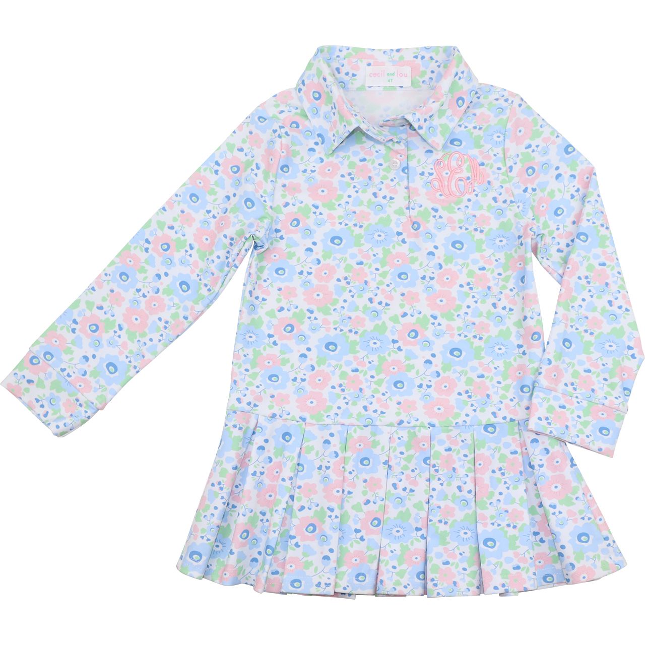 Floral Lycra Tennis Dress
