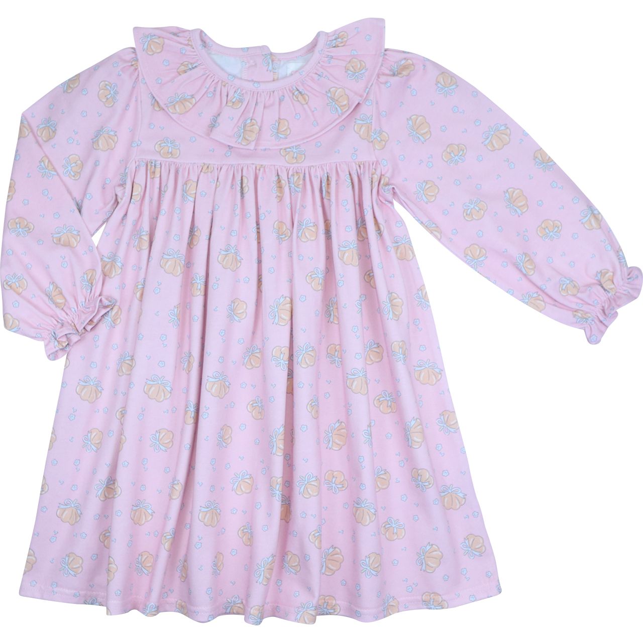 Flower And Pumpkin Knit Dress