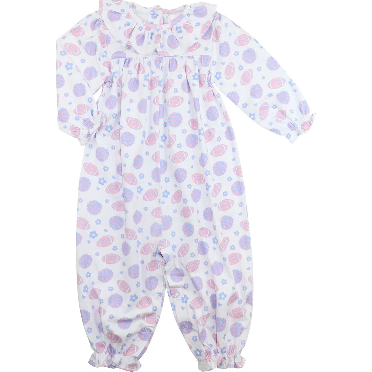 Football and Pom Pom Knit Long Bubble