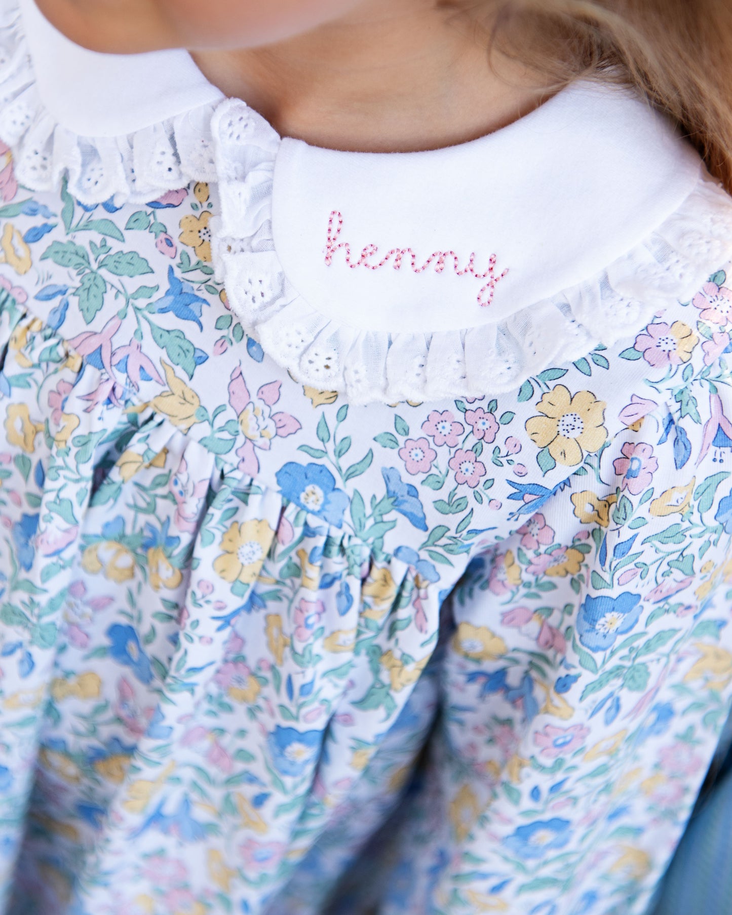 Floral Knit Diaper Set