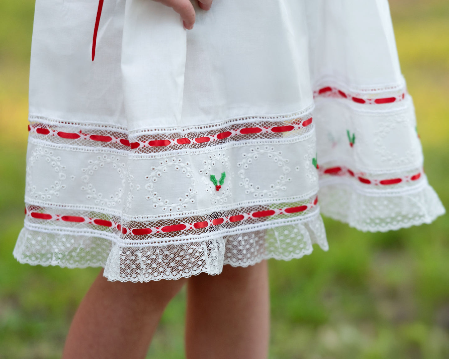 Embroidered Holly Heirloom Dress