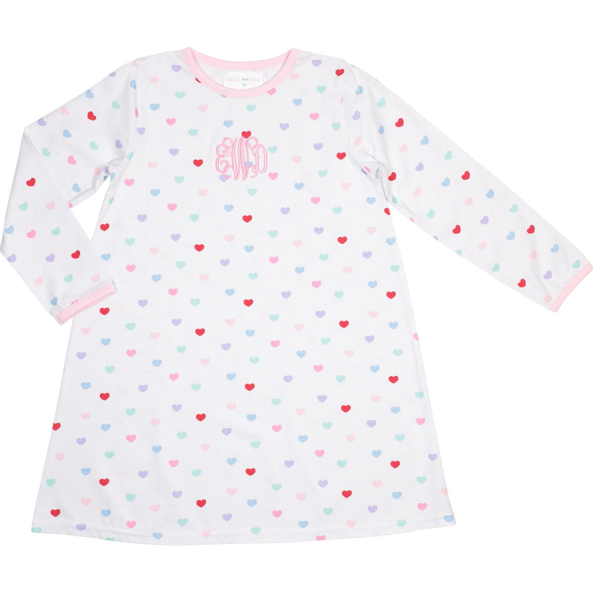 Heart Print Knit Play Dress