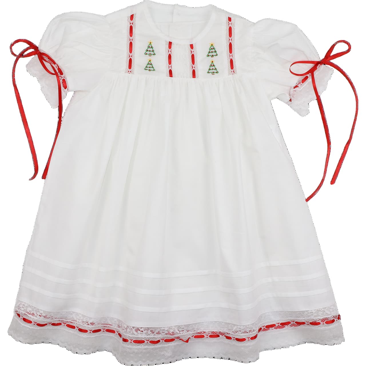 Heirloom Embroidered Christmas Tree Dress