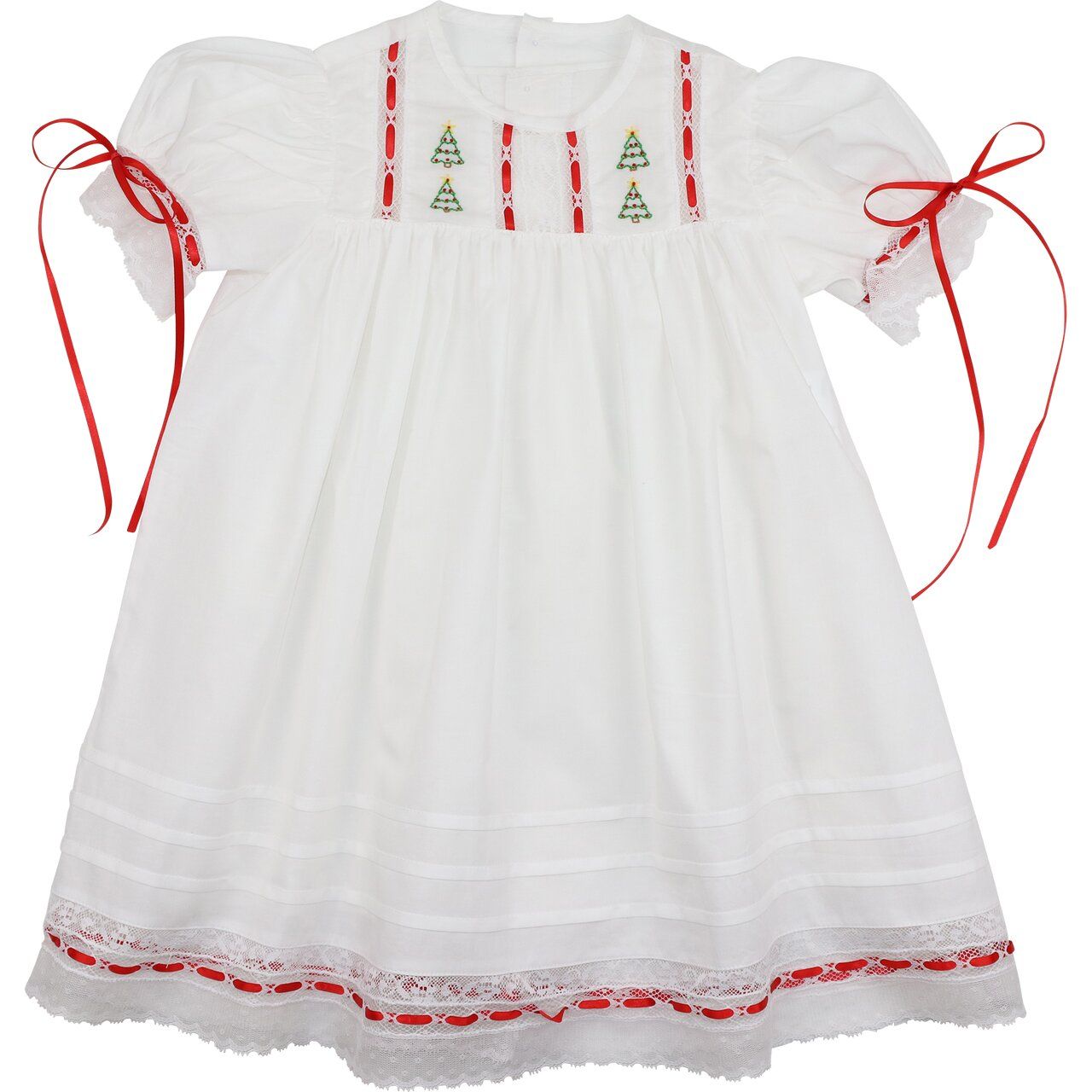 Heirloom Embroidered Christmas Tree Dress Size 2T