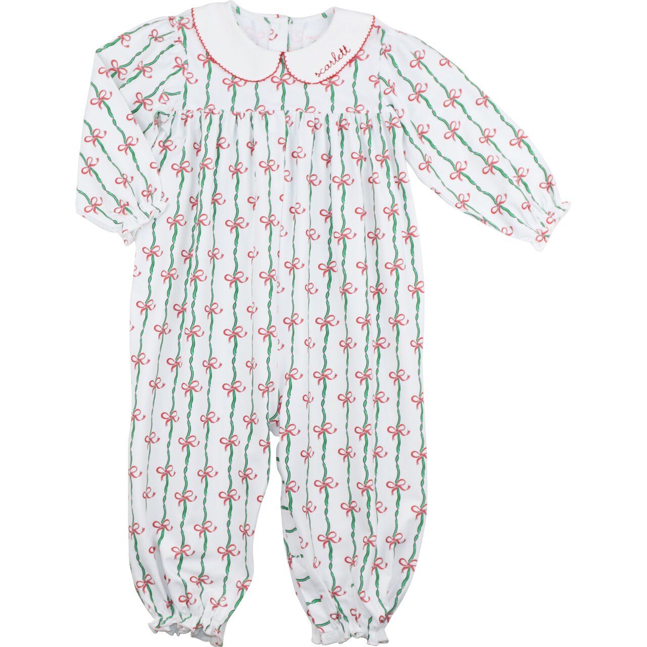 Holiday Ribbon Knit Long Bubble