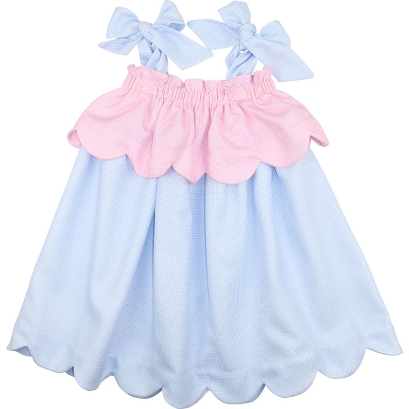 Honeycomb Shoulder Tie Dress