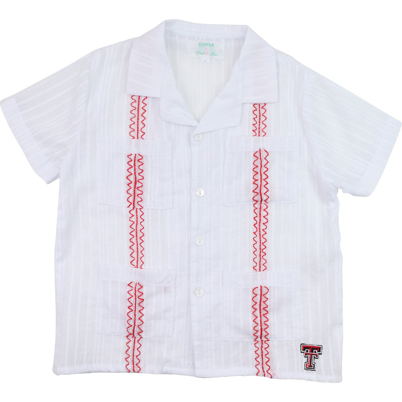 Officially Licensed by FOSTER Texas Tech Guayabera