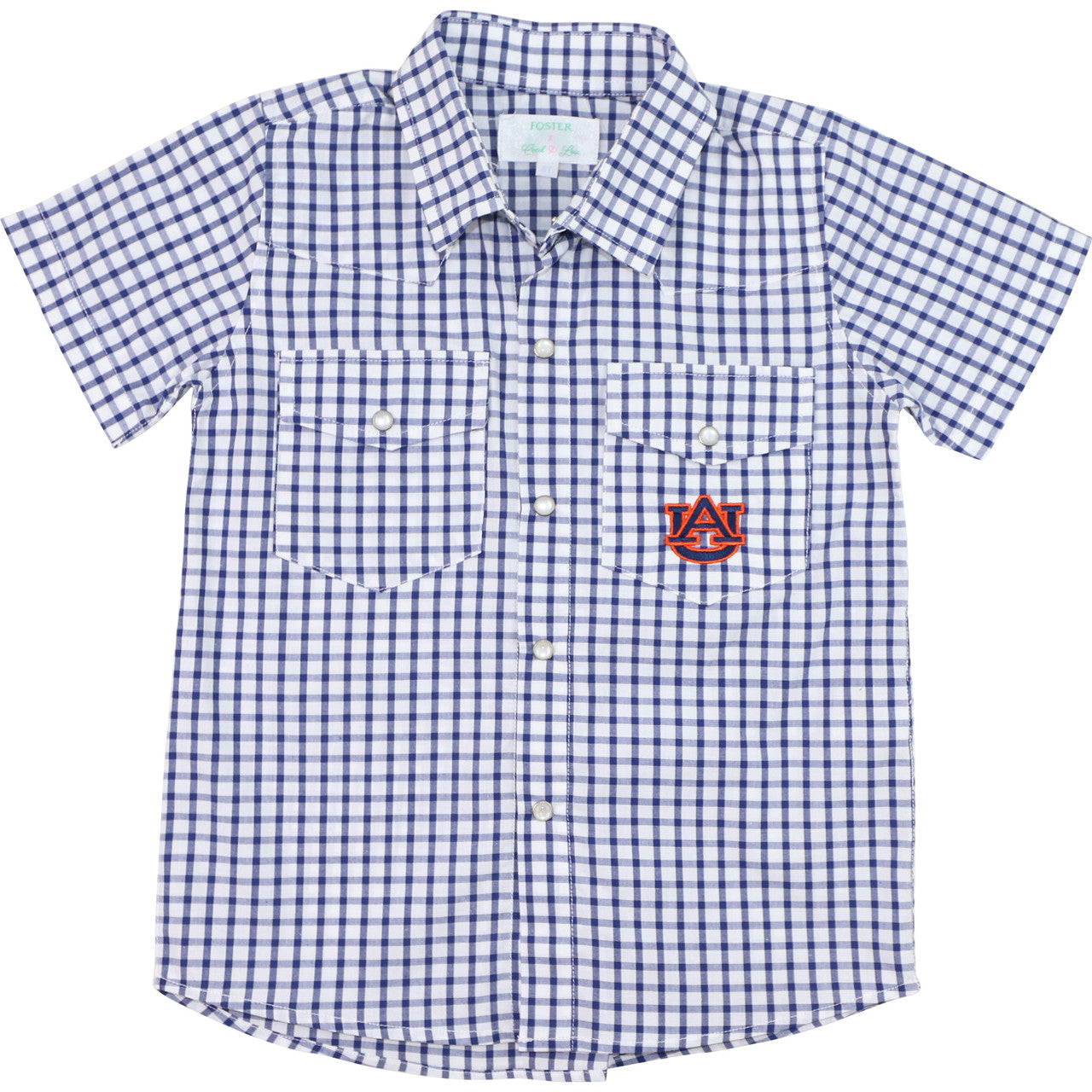 Officially Licensed by FOSTER Auburn Pearl Snap Shirt