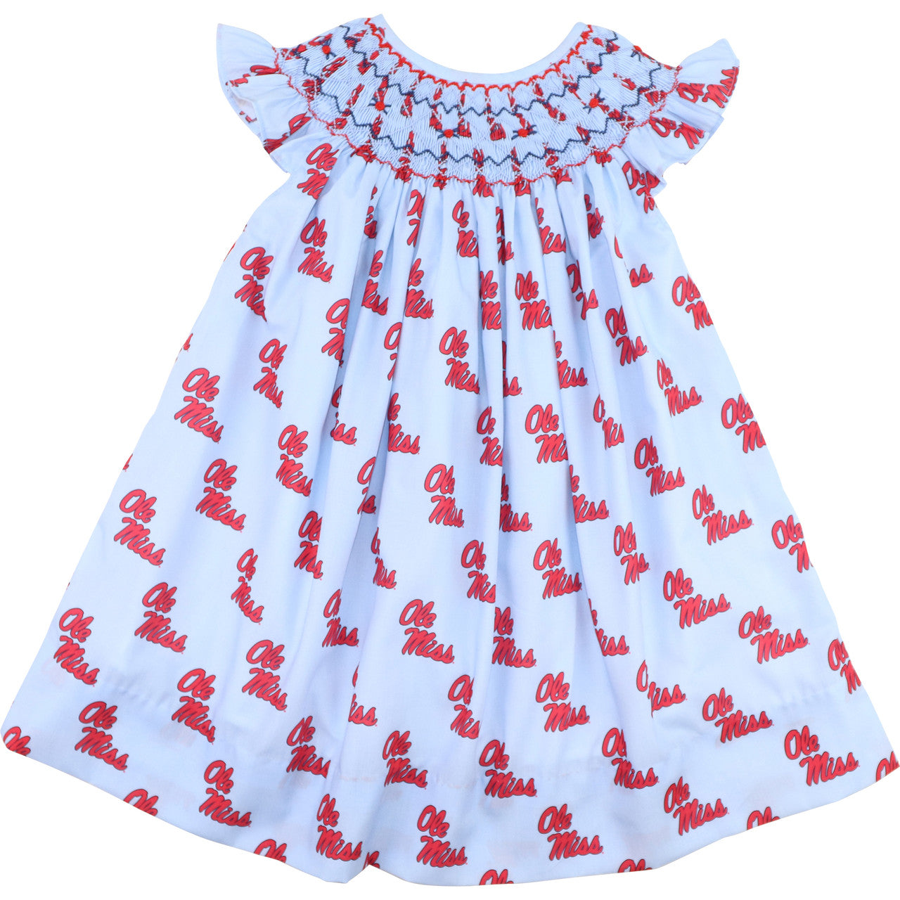 Officially Licensed by FOSTER Smocked Ole Miss Dress – Cecil Lou