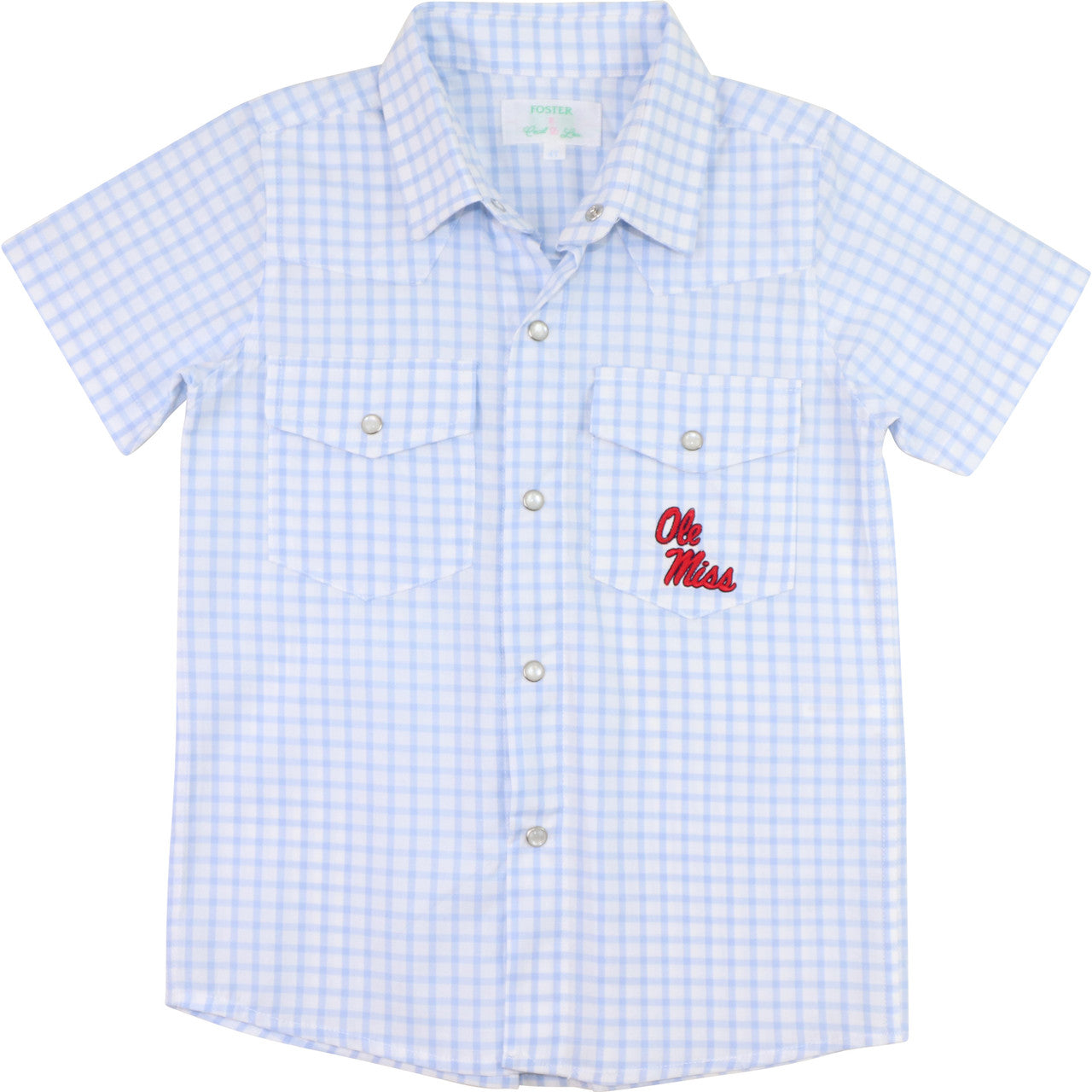 Officially Licensed by FOSTER Ole Miss Pearl Snap Shirt