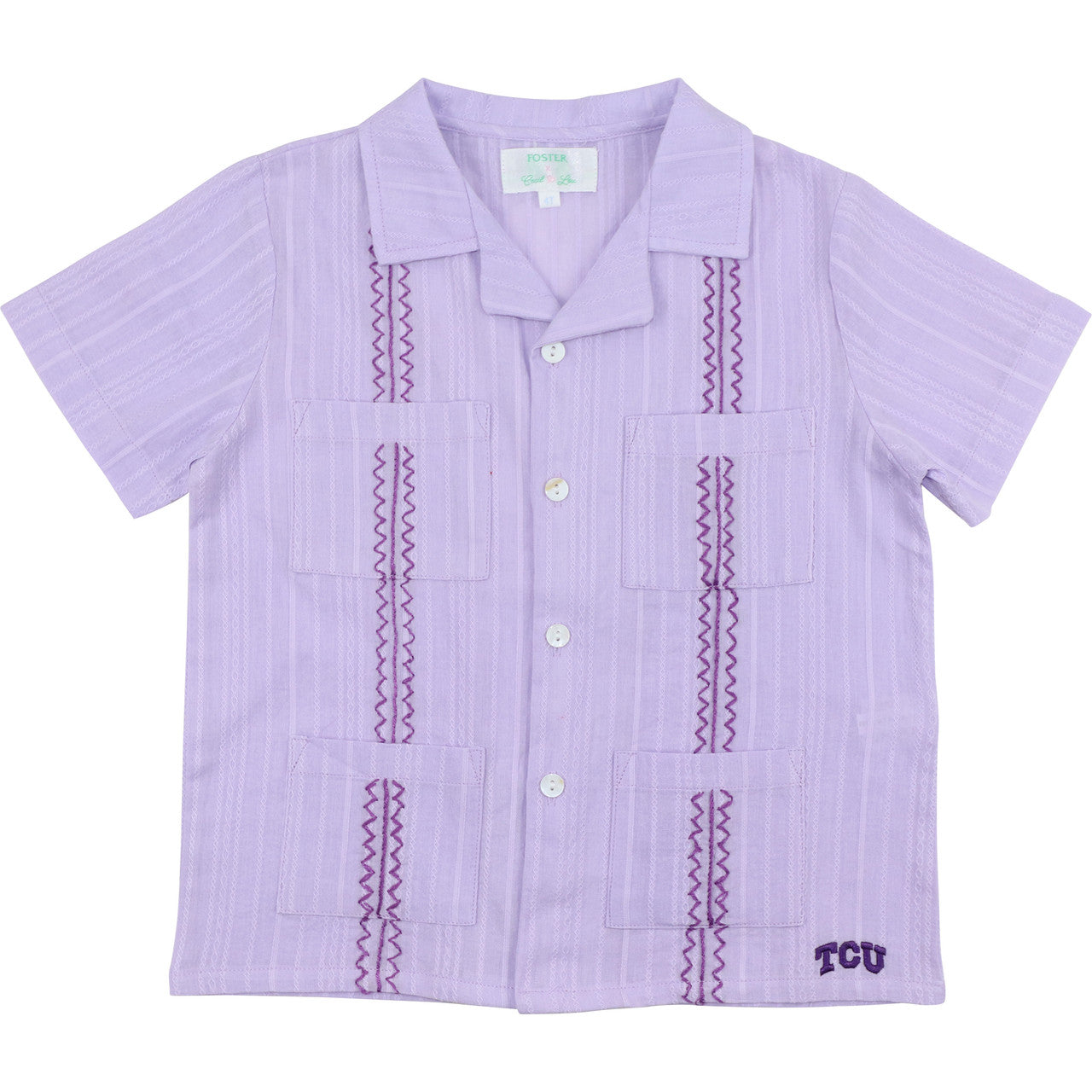 Officially Licensed by FOSTER TCU Guayabera