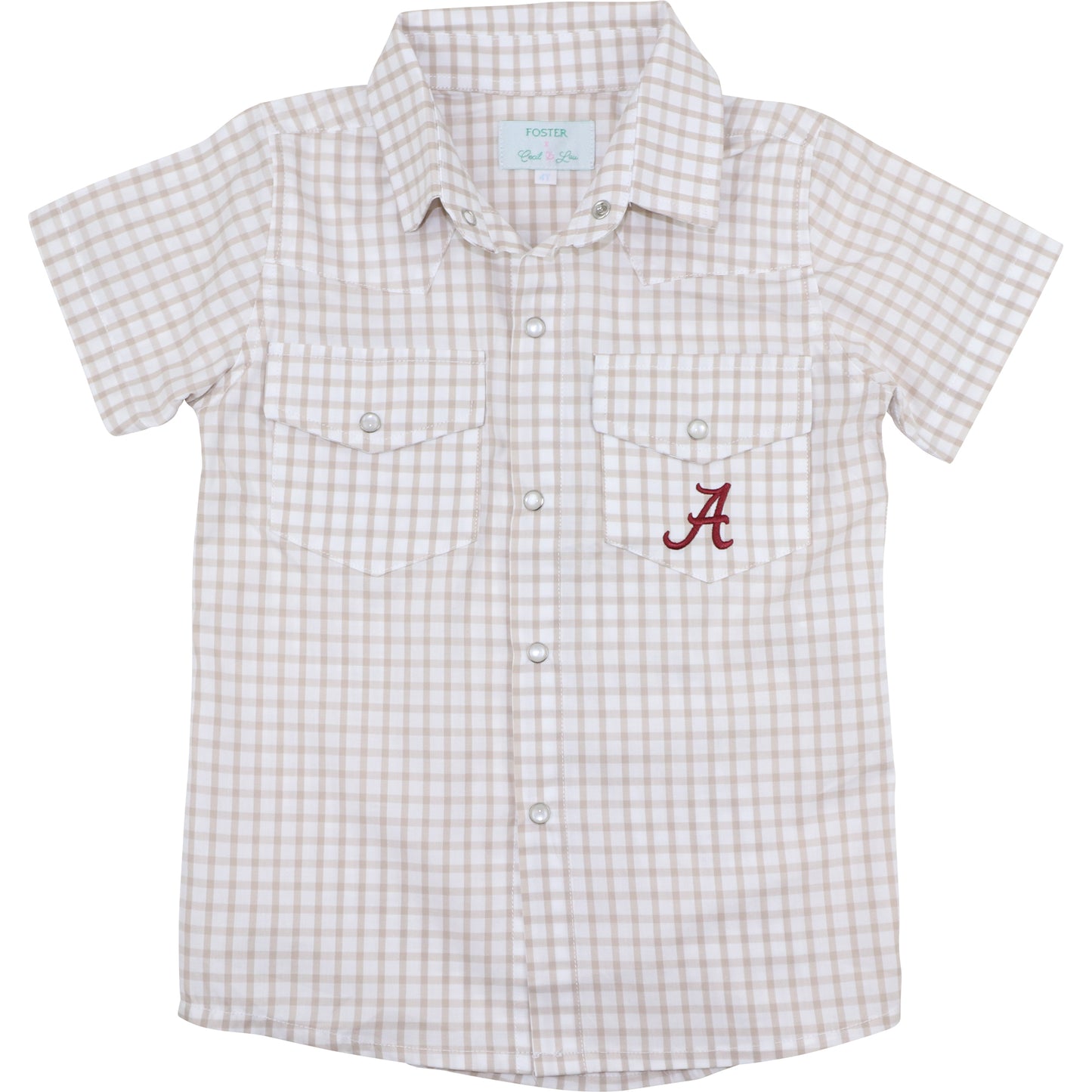 Officially Licensed by FOSTER Alabama Pearl Snap Shirt