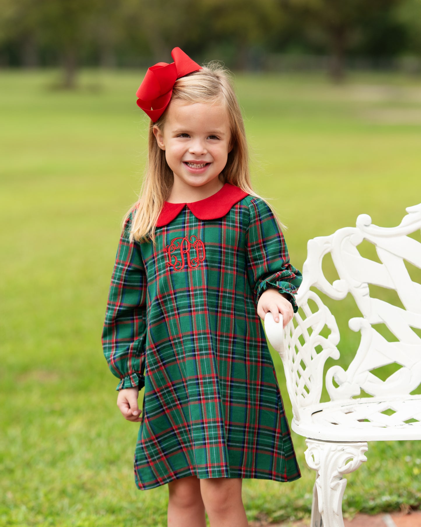 Green And Red Plaid Dress