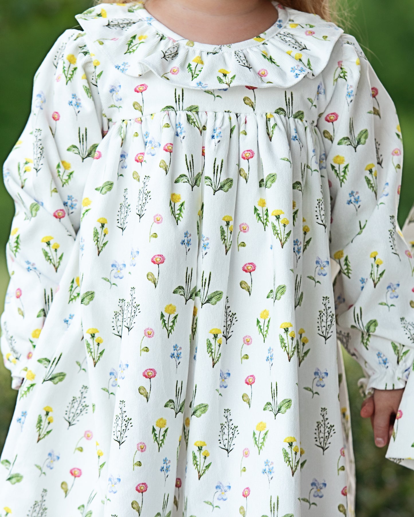 Floral Blooms Corduroy Dress