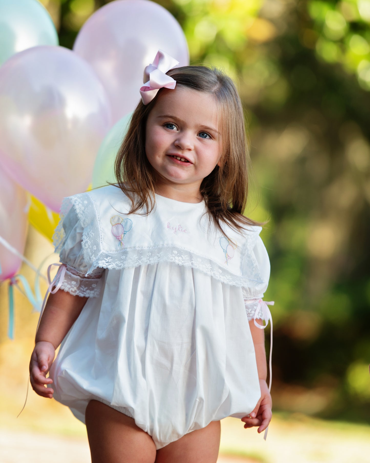 Pink Birthday Balloon Heirloom Bubble