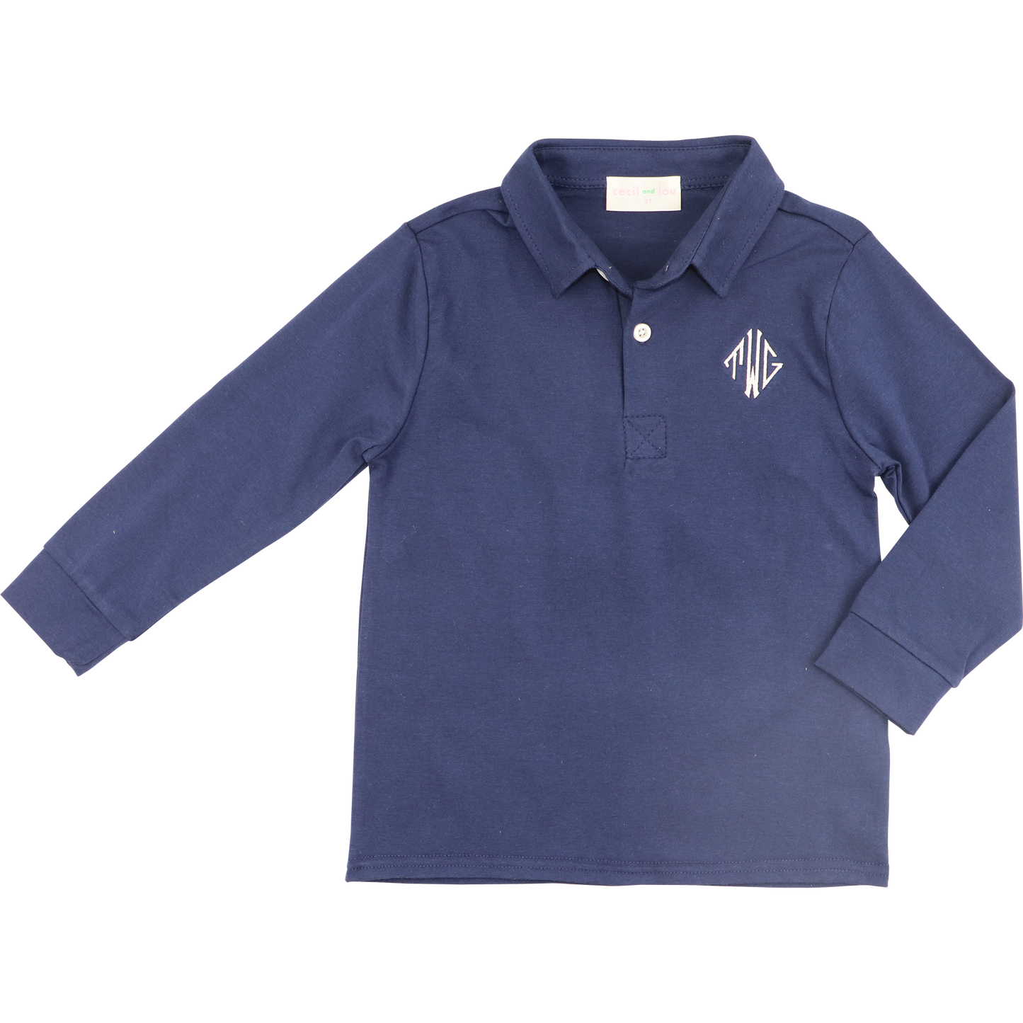 Navy Knit Polo Shirt