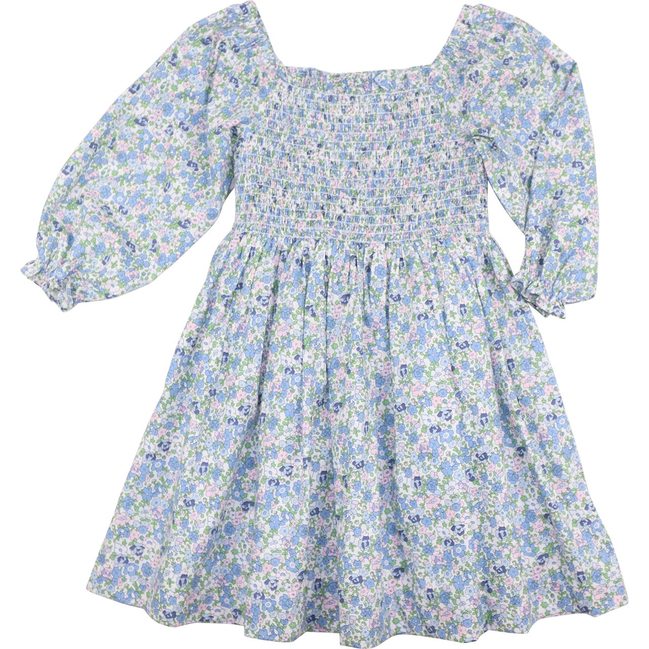 Liberty Floral Smocked Corduroy Dress