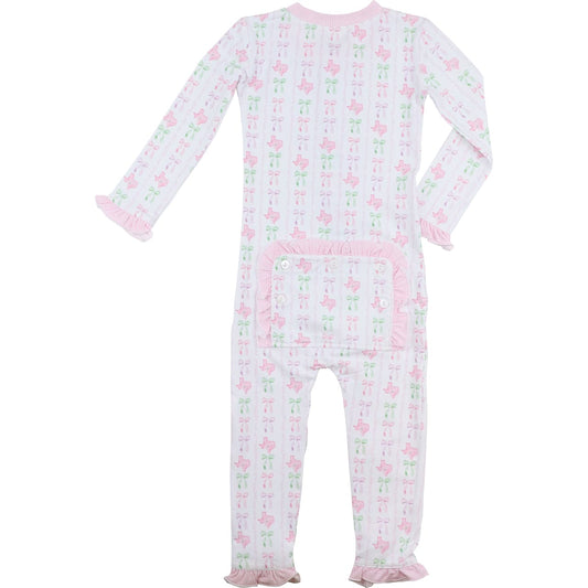 Love For The Hill Country Knit Zipper Pajamas