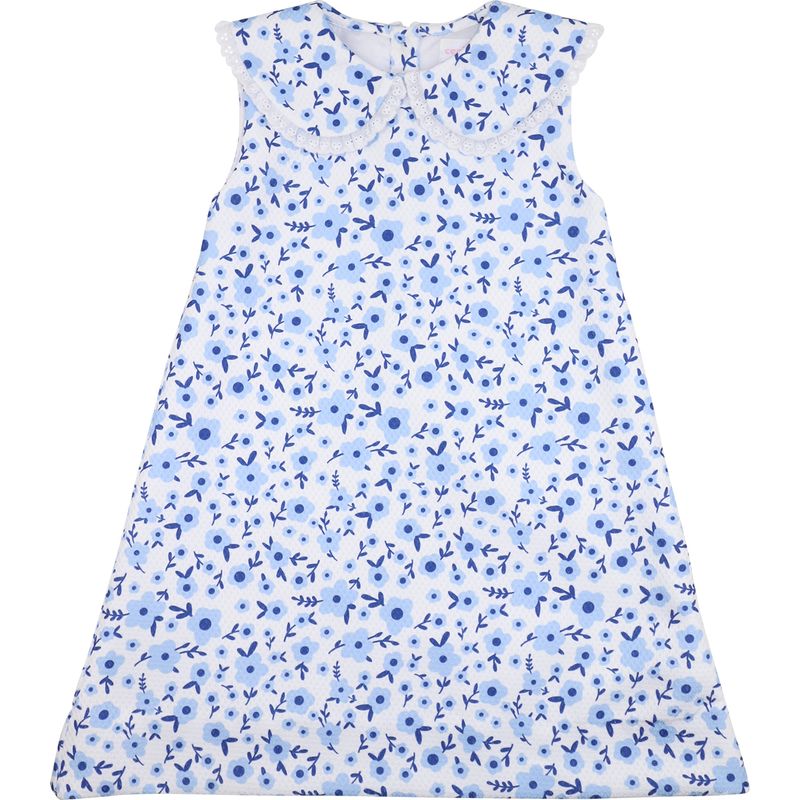 Navy And Blue Floral Dress