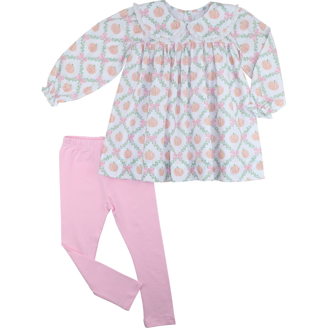 Pink Pumpkin Patch Legging Set