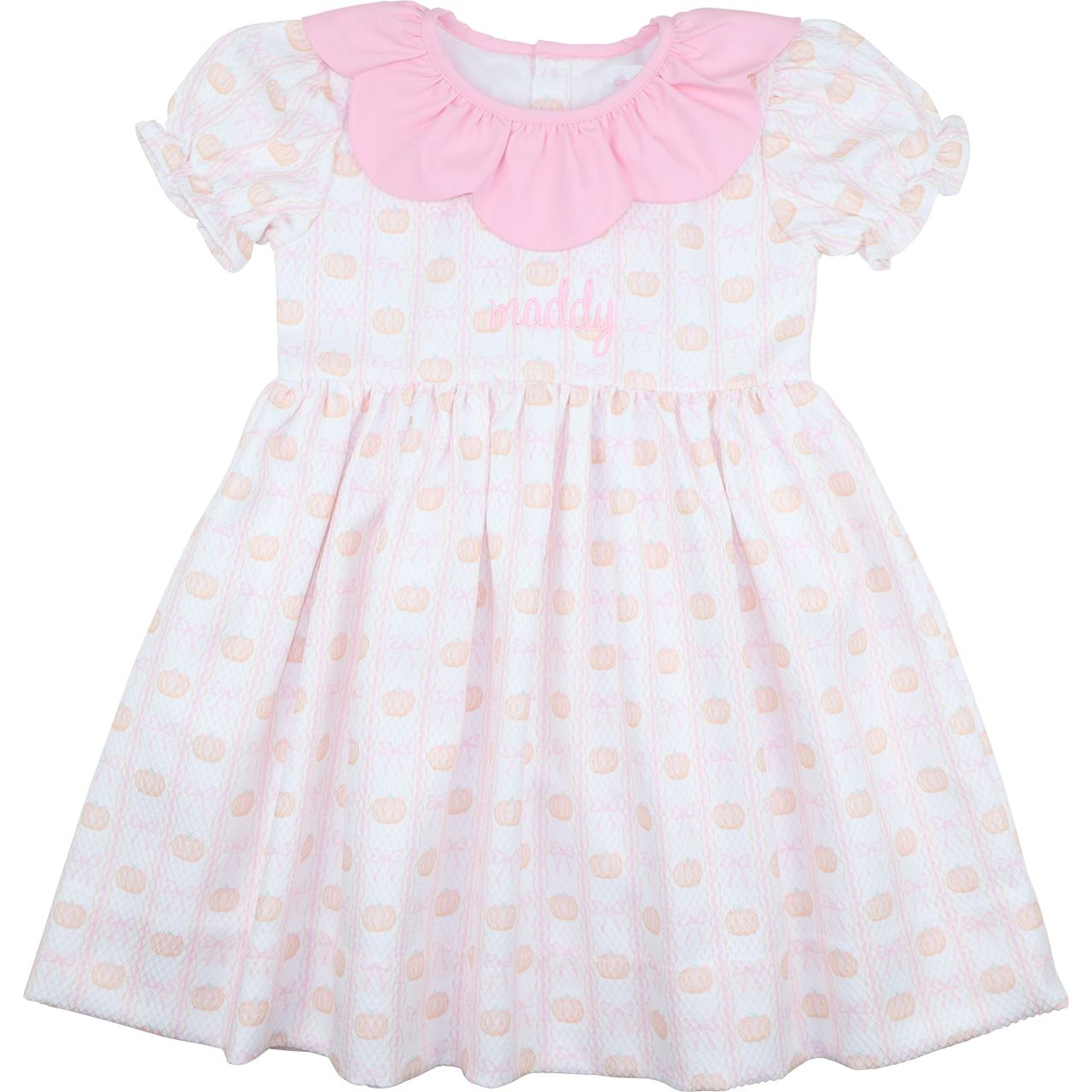Pink Bow And Pumpkin Dress