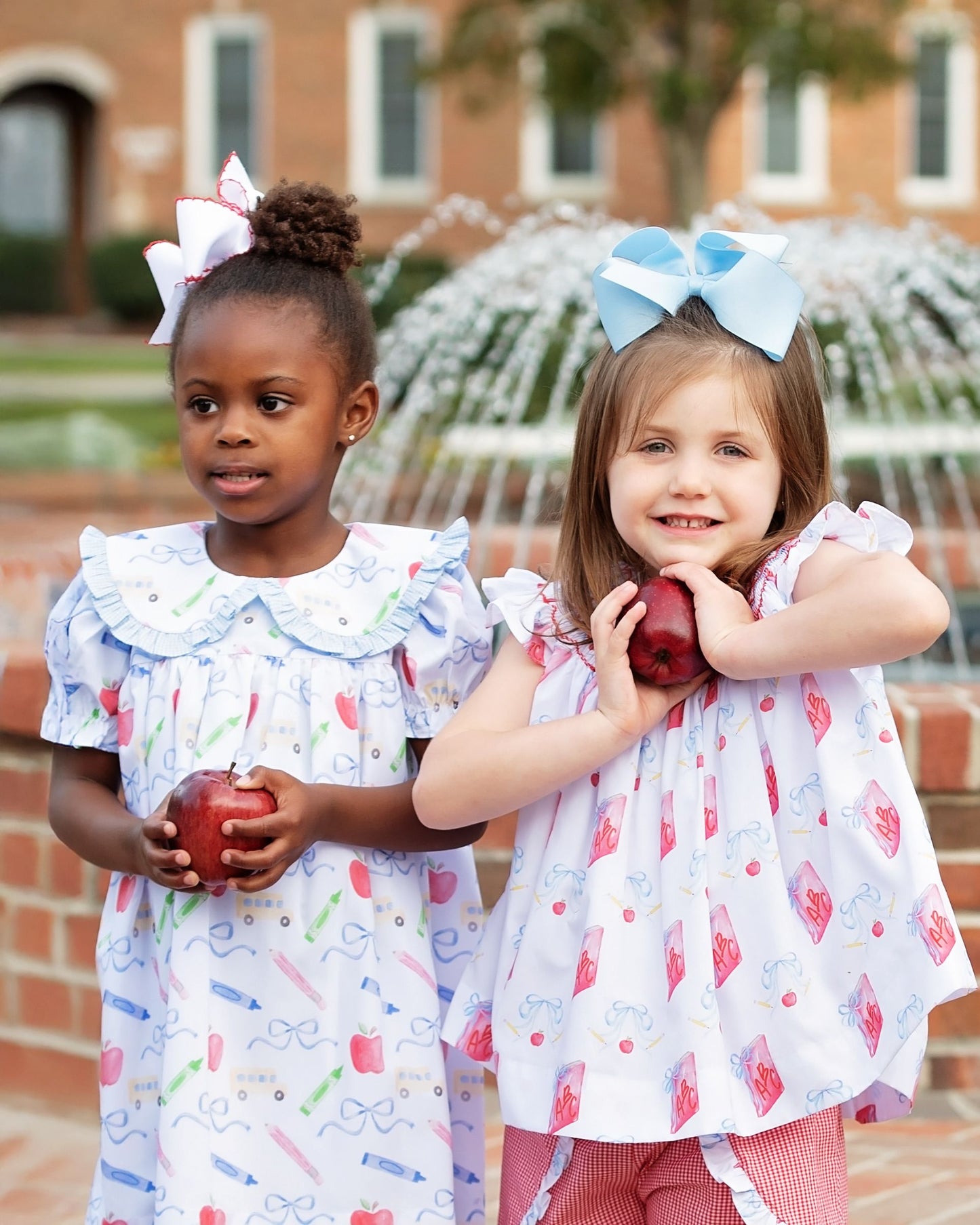 Blue And Red School Supplies Dress