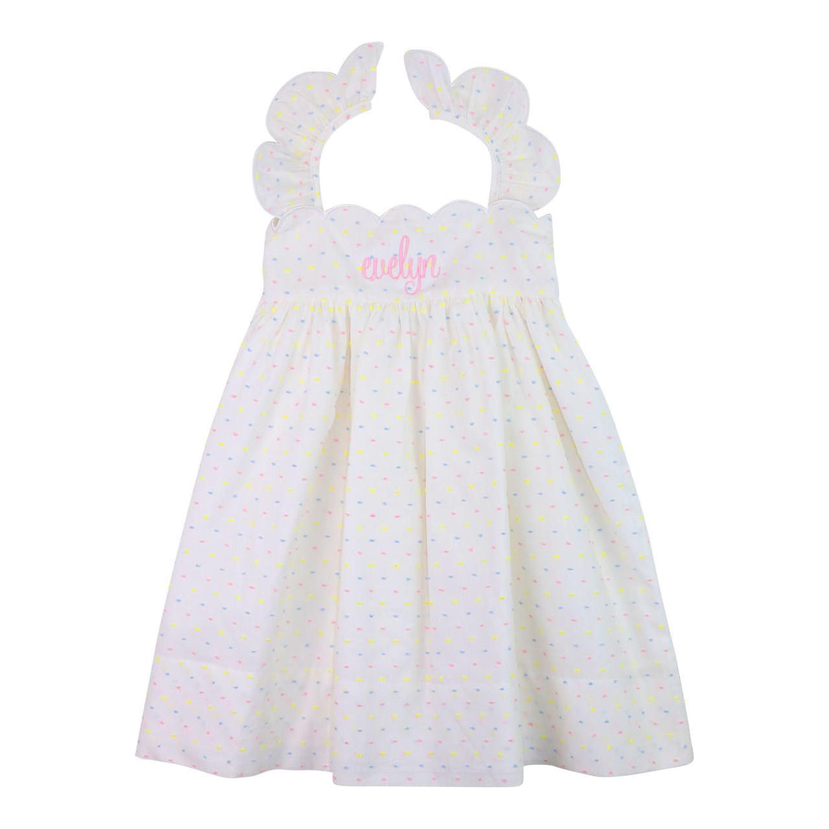 Pastel Swiss Dot Dress