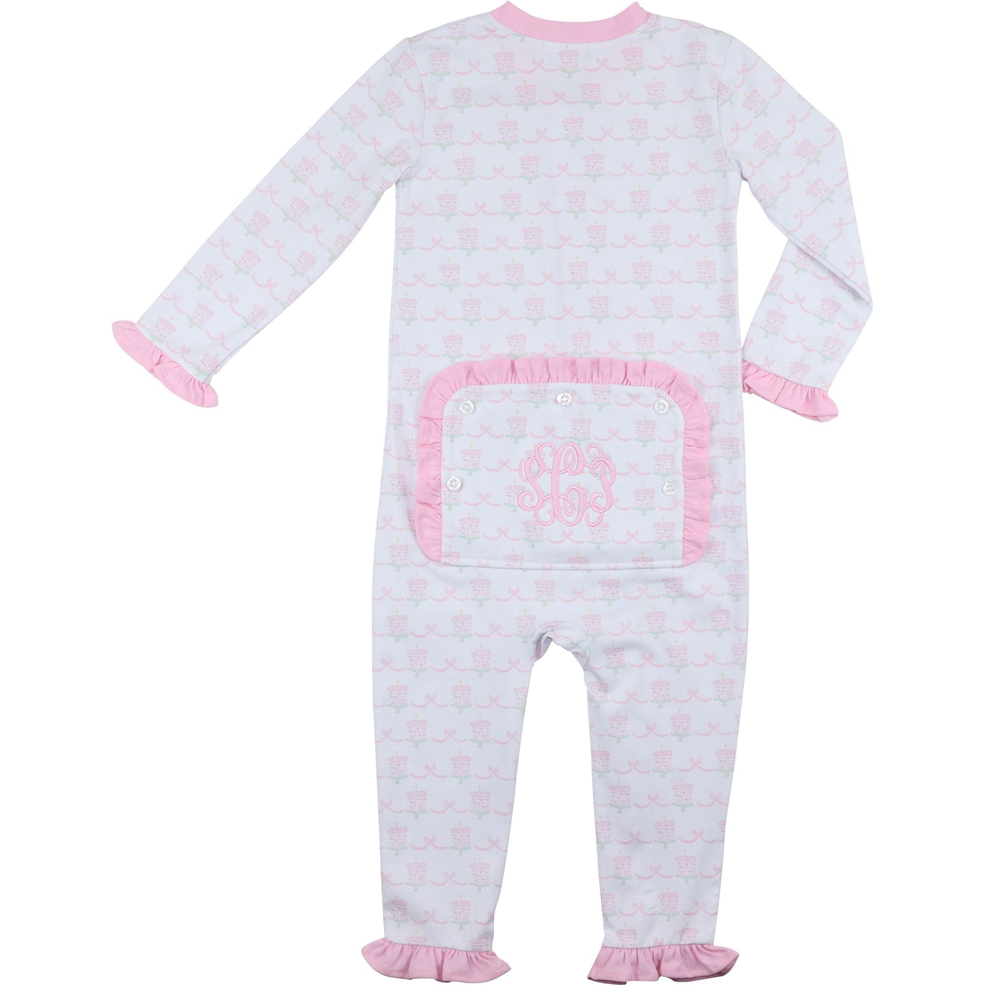 Parker Girls' Zipper Pajama - Wild West Pink